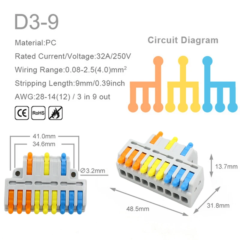 Mini Quick Wire Conductor Conn - Push Fit Connector recension och pris