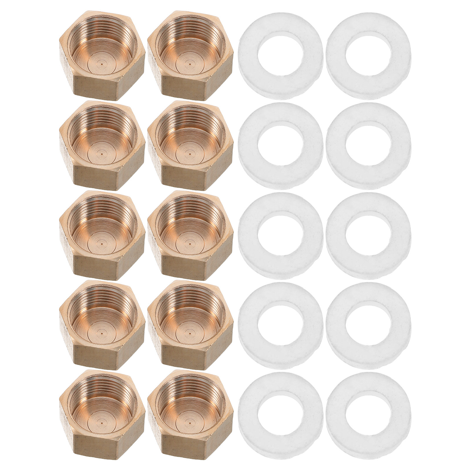 10 Pcs Brass Cap Fitting Stop  - Compression Fitting Brass recension och pris