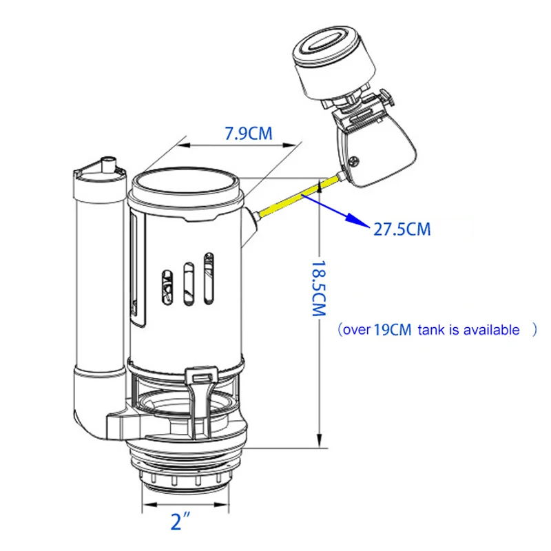 WETIPS Linear Control Toilet F - Toilet Fill Valve recension och pris
