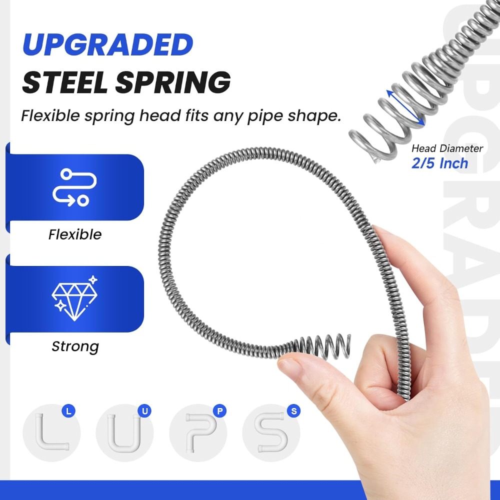 25FT Drain Snake with Drill Ad - Drain Snake Flexible recension och pris