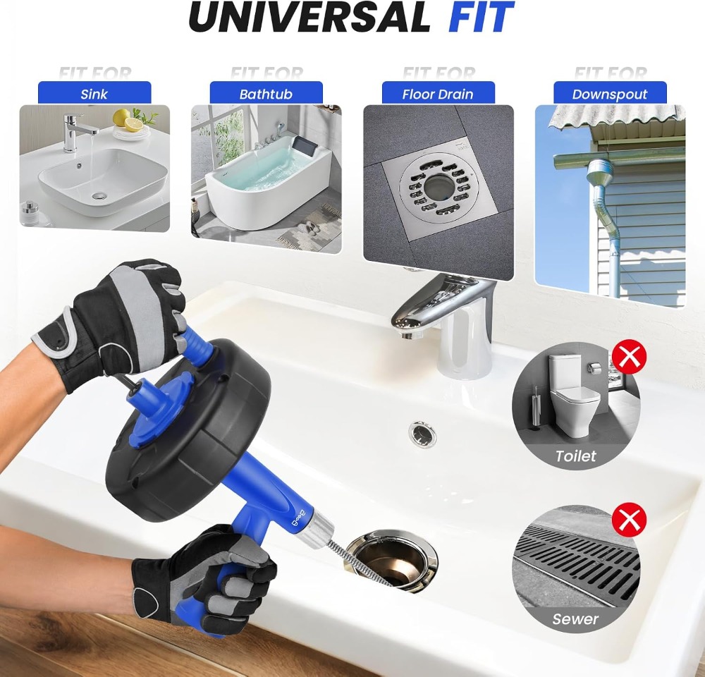 25FT Drain Snake with Drill Ad - Drain Snake Flexible recension och pris
