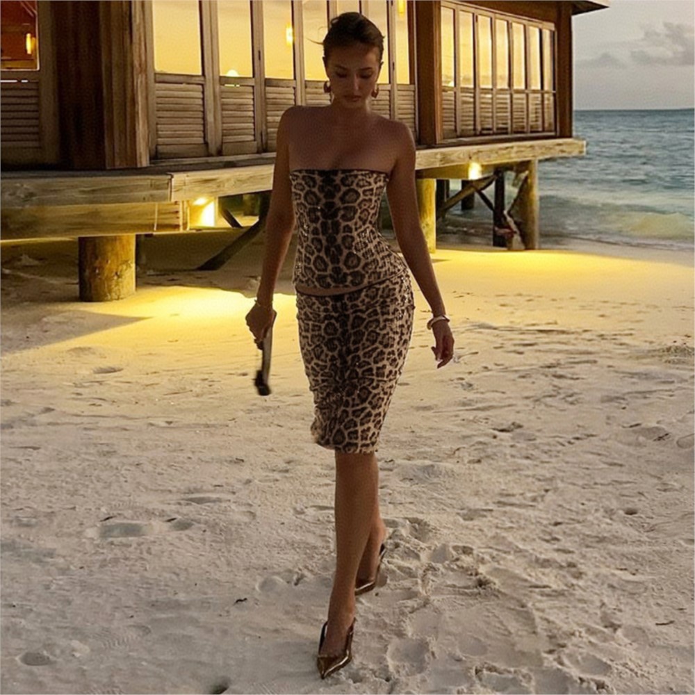 Woman 2 Piece Set Outfit Sexy  - Pipe Bending Spring recension och pris