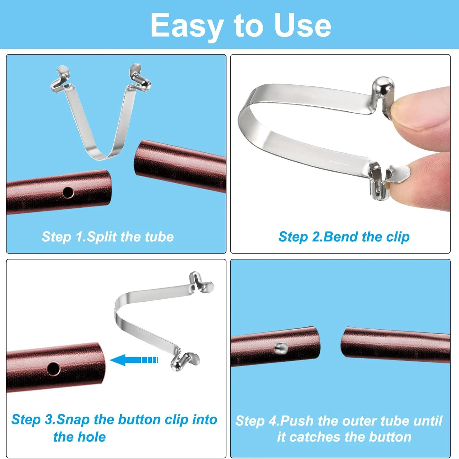 5-10pcs Double Button Kayak Pa - Pipe Bending Spring recension och pris